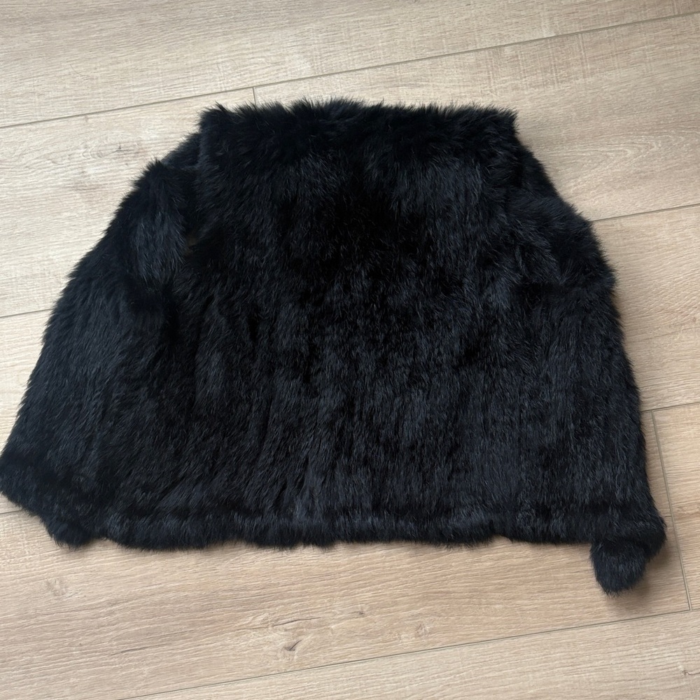Black Rabbit Fur Vest - Picture 7 of 7